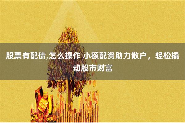 股票有配债,怎么操作 小额配资助力散户，轻松撬动股市财富