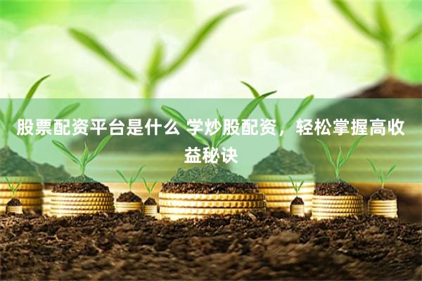 股票配资平台是什么 学炒股配资，轻松掌握高收益秘诀
